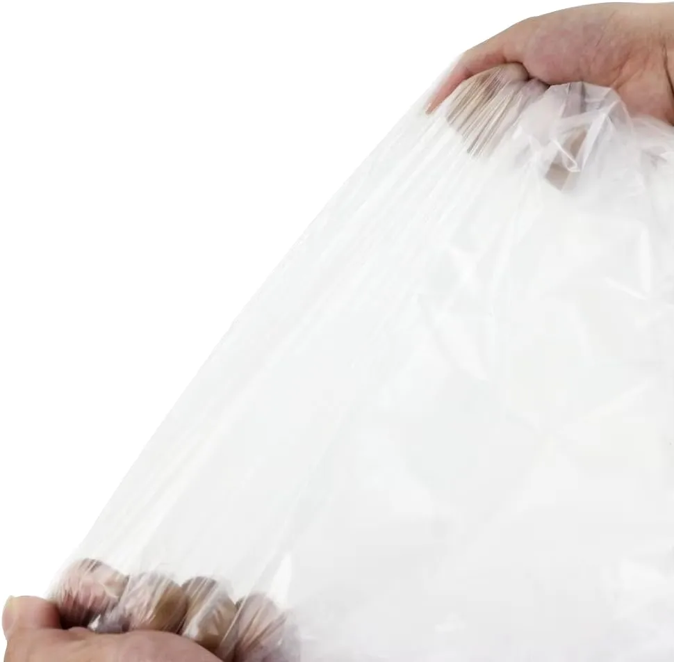 Trash Bags 50pcs Large Clear Garbage Can Liners Transparent Big Heavy Duty 90x110cm 100x120cm