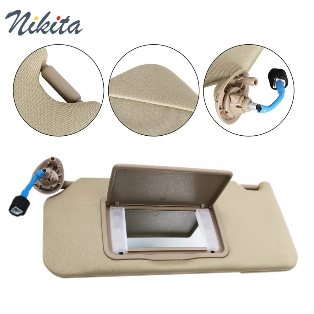 BeigeSunvisorLeftRightSideDriverPassengerSideCarSunVisor
