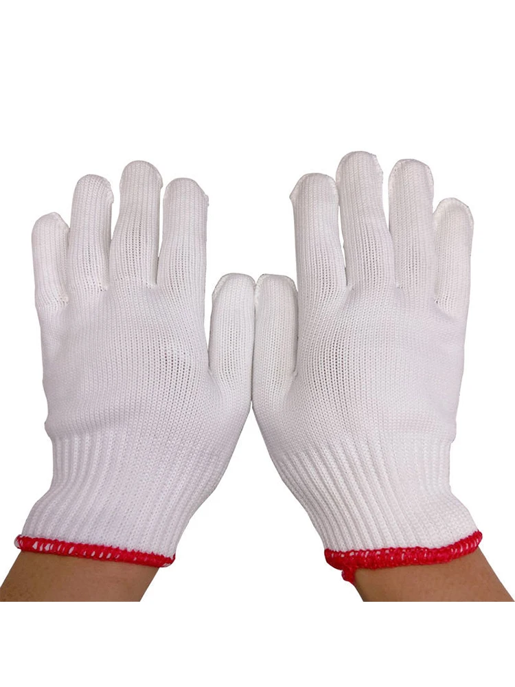 lightweight work boots Cotton Gloves, thickened anti-skid and wear-resistant male labor protection gloves for site work, Nylon Riding Gloves harness and lanyard