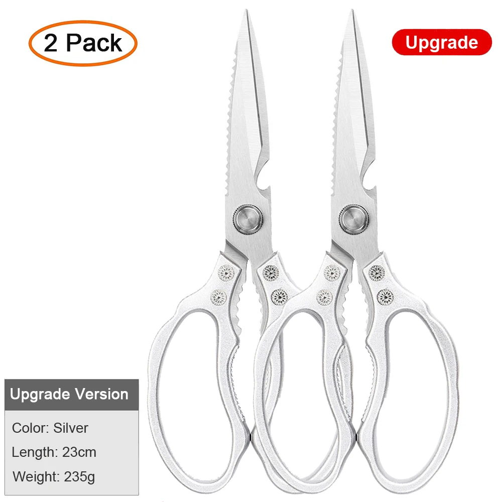 Kitchen Accessories Scissors Stainless Steal Sharp Multi Function Tool Food Scissor For Chicken Vegetable Barbecue Meat Fish 