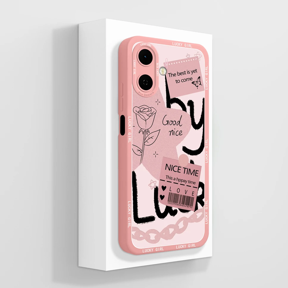 Floral Soft Silicone Phone Case with Full Coverage