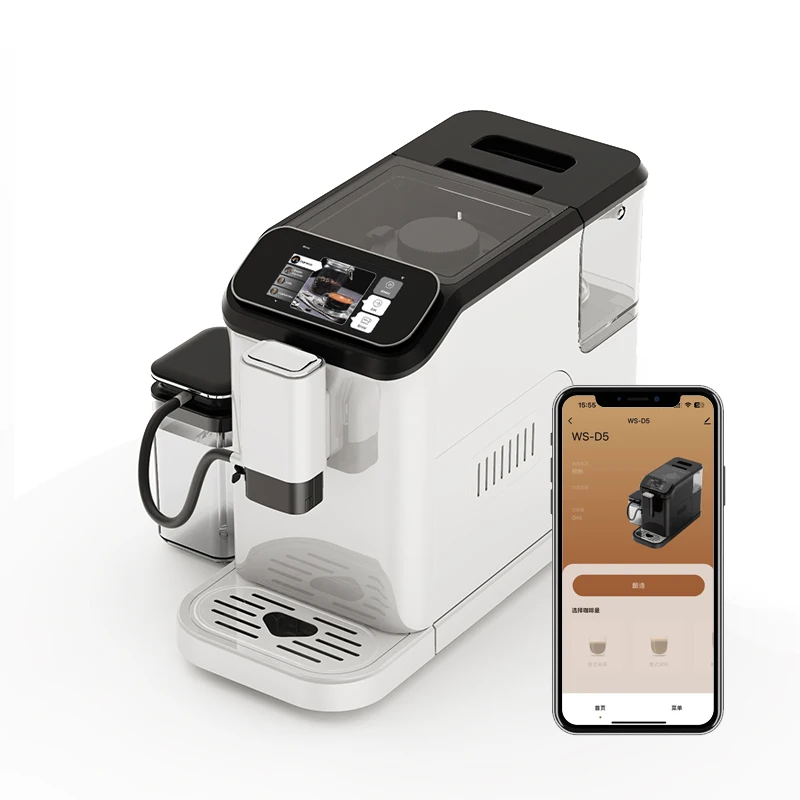 D5 Capuchino Espresso Machine Professional Fully Automatic Coffee Making Machine For Office