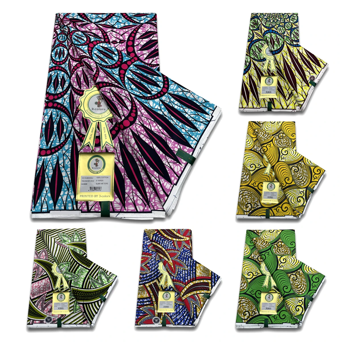 2022 Ankara African 100 Cotton Wax Prints Fabric Original Soft High