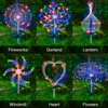 Super Bright 420LED Solar Fireworks Lights 8 Lighting Mode Outdoor Solar LED Light 300/200/60LED Lawn Lamp For Garden Decoration 4