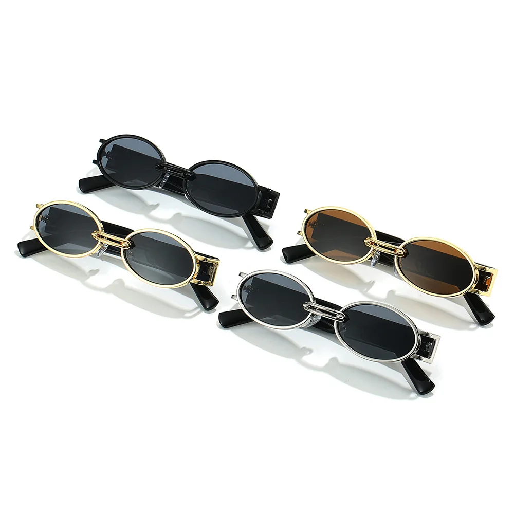 Vintage Ronde Zonnebril Heren Dames Anti-Reflecterende Lens Metalen Montuur Cirkel Zonnebril Oculos UV400 kopen vanaf een prijs van 1.7