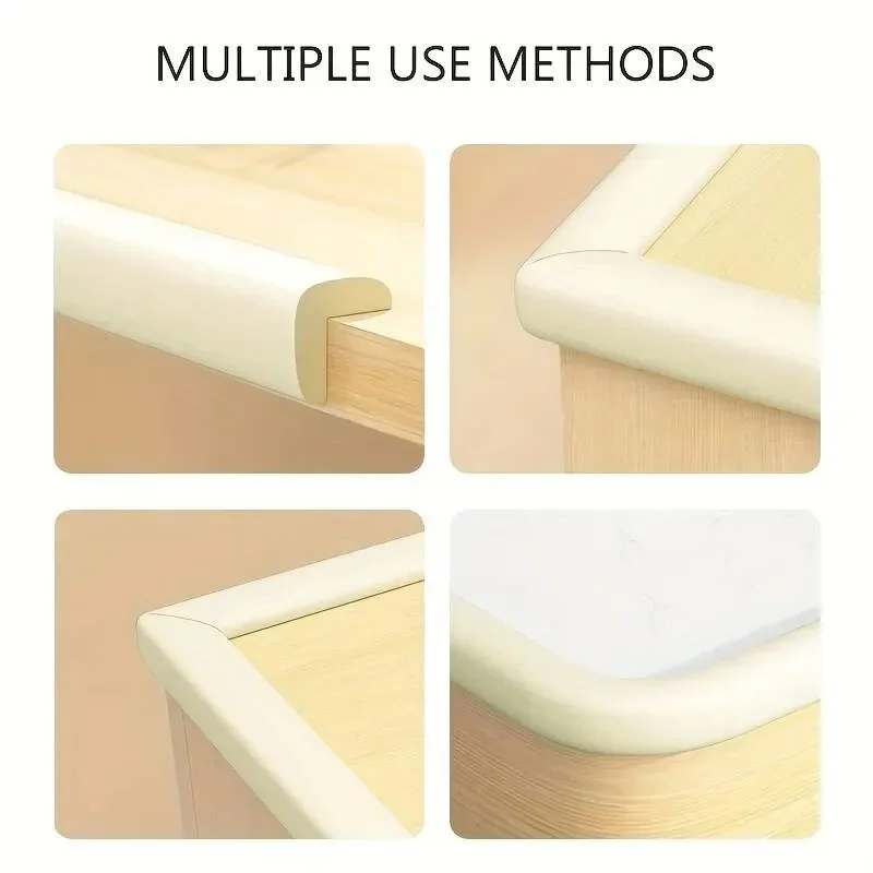 2M Baby Safety Table Edge Protector Anti-collision Soft L-shaped Child Bumper Strips Strip Safety Table Corner Protection Strips silicone table corner protector,table corner protector,table edge protector,furniture anti collision strip