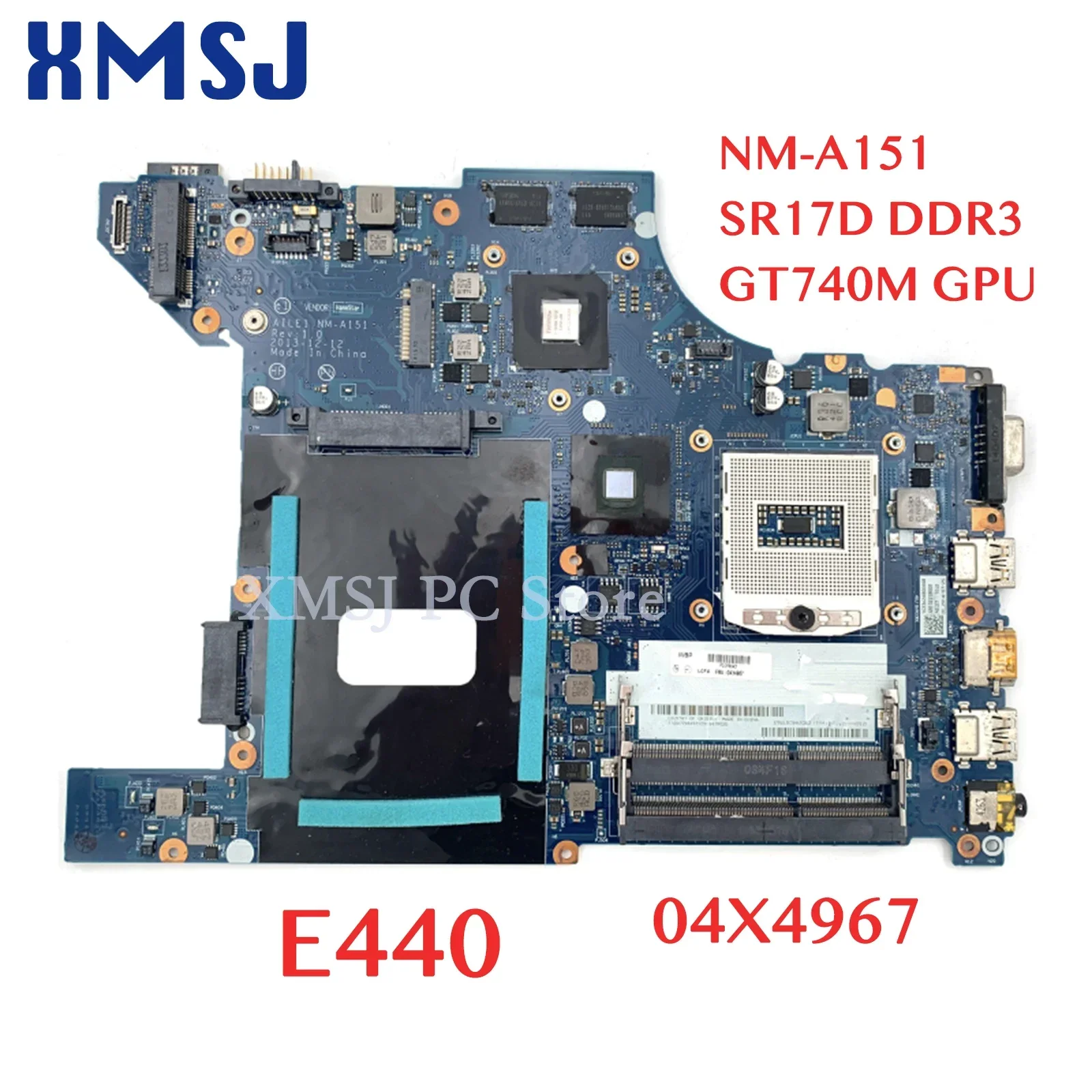

XMSJ для LENOVO Thinkpad E440 NM-A151 SR17D 04X4967 материнская плата для ноутбука DDR3 GT740M GPU материнская плата полный тест