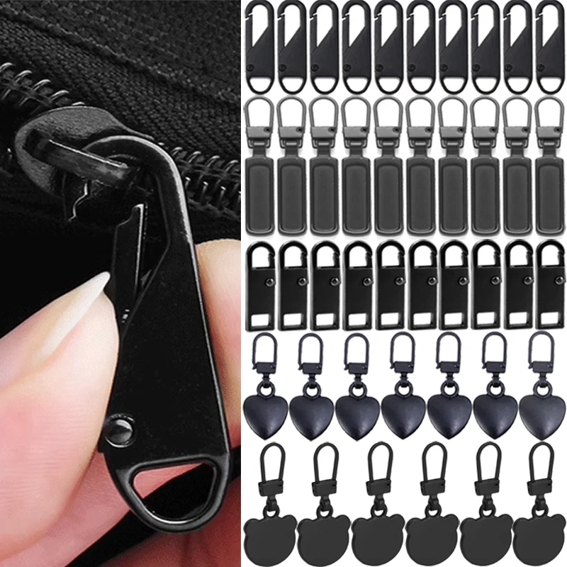 DetachableZipperpullsReplacementZipperPullerTabsMetalHeadZip