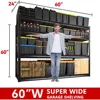 60" W Garage Shelving Heavy Duty Storage Shelves 2500 LBS Commercial Metal Shelving Units and Storage Rack Shelf for Garage 2