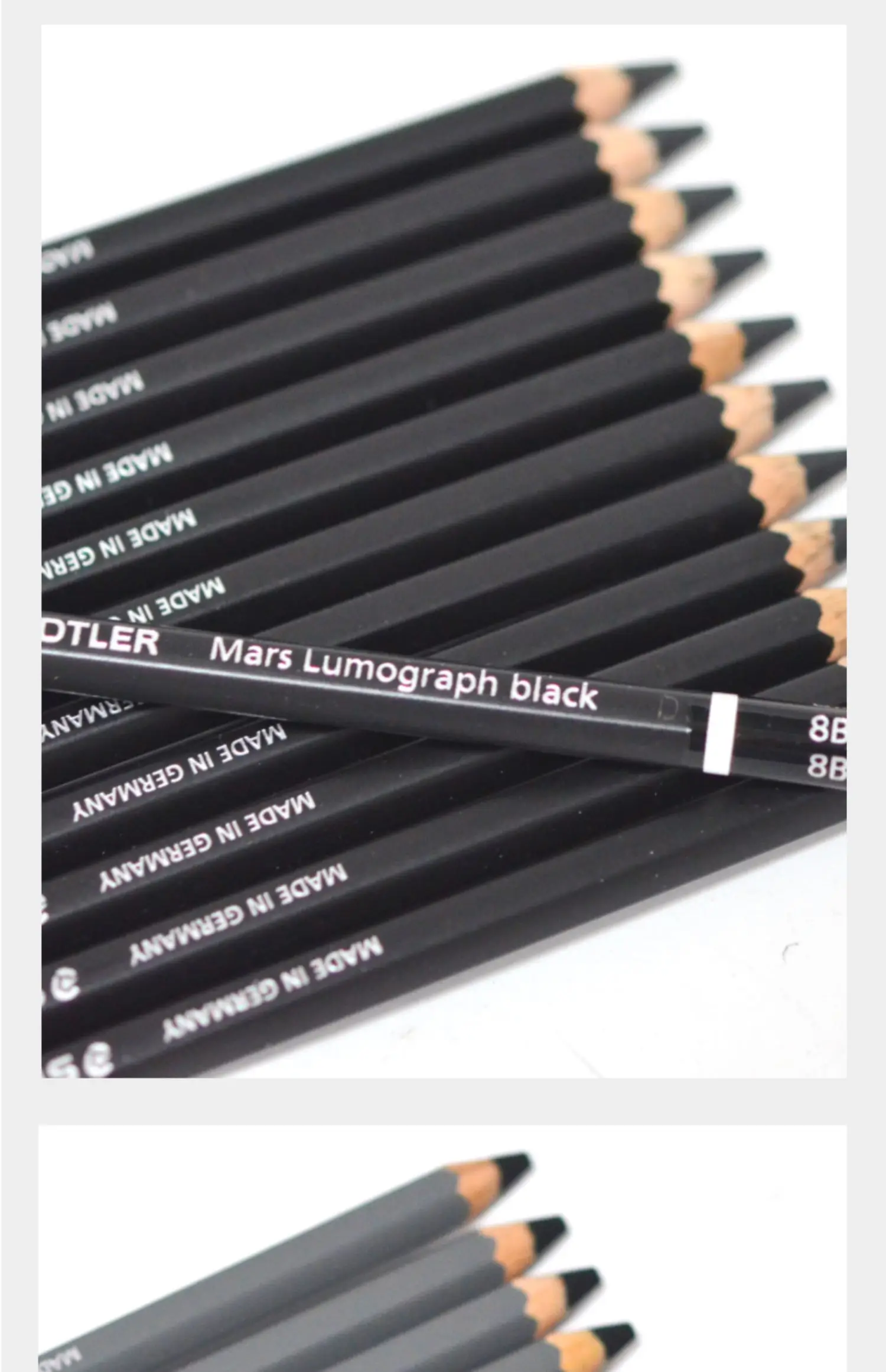 1/5 Stück Staedtler Mars Lumograph Graphit-Künstler-Skizzenstifte, bruchsichere gebundene Mine, professionelle Zeichenstifte 100 – Detail 14