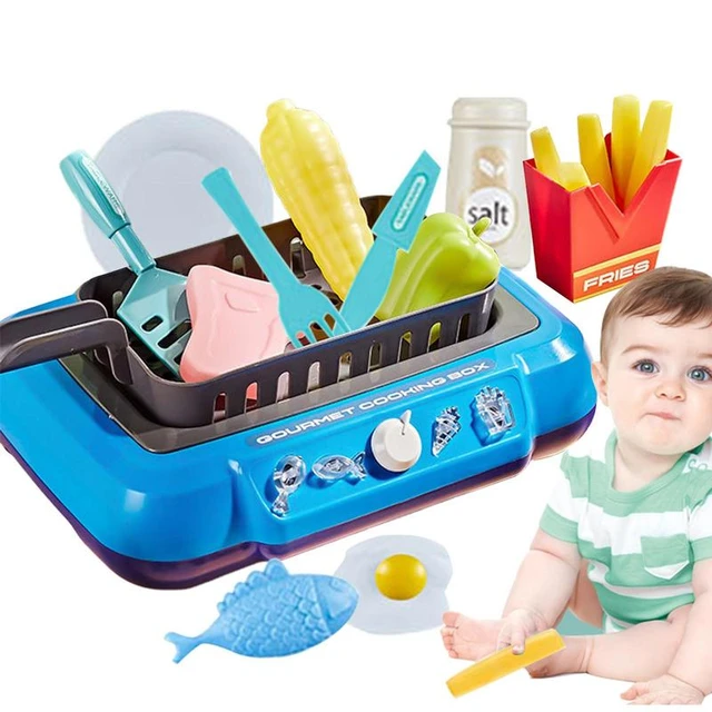 Simulation Gourmet Cooking Box Toy, Pretend Play Gourmet Cooking