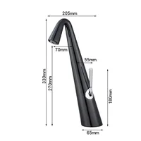 ก๊อกอ่างล้างหน้าอ่างล้างหน้าอาร์ตระเบียงห้องน้ําร้อนและเย็น 6