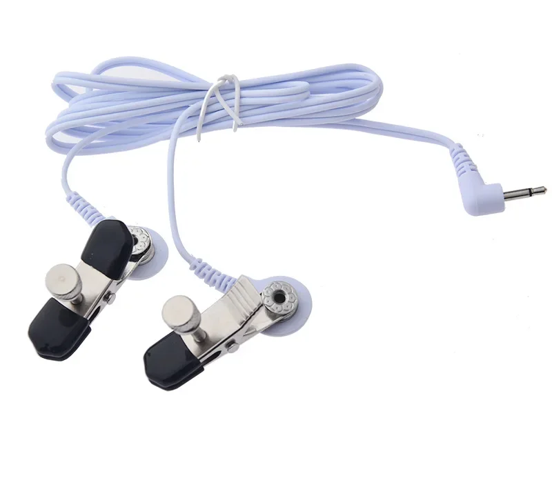 Sex Toy Electric Shock Nipple Clamps Labia Clip E-Stim Clitoris Massager Breast Enlarger BDSM Electrode Clip Female Masturbation