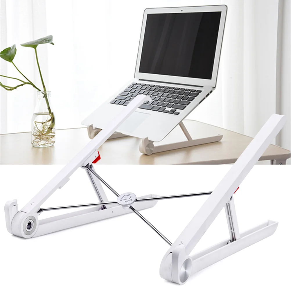 Adjustable Foldable Ergonomic Laptop Stand Tablet Holder Compatible 11 15 Inch Laptops Tablets Portable Heat Dissipating Plastic