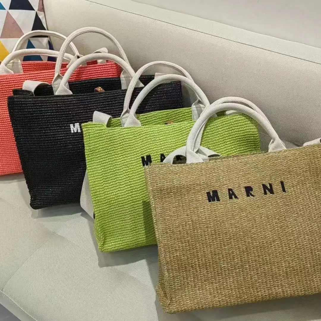 Sac Fourre-tout Femme En Osier Tissé - Grande Capacité, Style Printemps-été, Pour Quotidien Et Sorties Décontractées