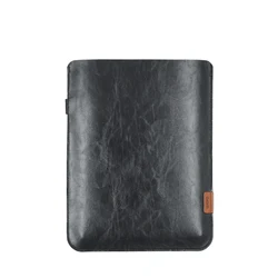 Sleek PU Leather Tablet Sleeve with Easy Access Pen Slot - 12.9 inch (Glossy Black)