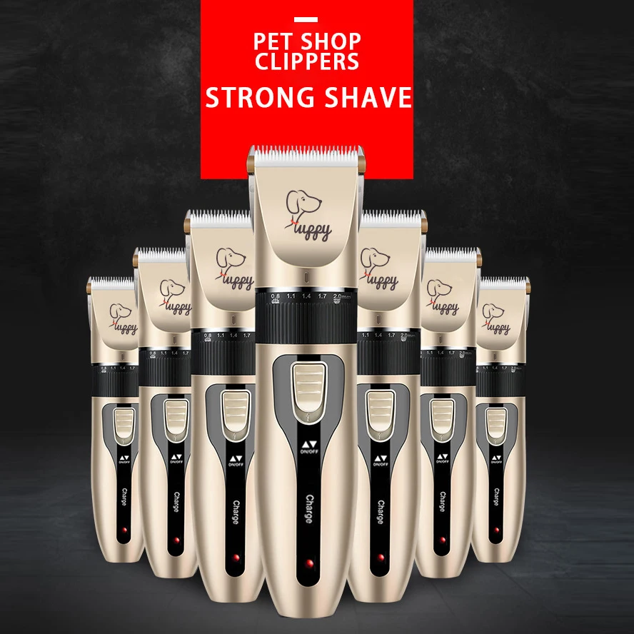 Portable Cat Dog Hair Clipper Grooming Kit Animals Hair Cutting Machine Low-Noise Rechargeable Pet Haircut Trimmer Shaver Set pet hair trimmer dog hair trimmer dog clipper pet clipper hair trimmer