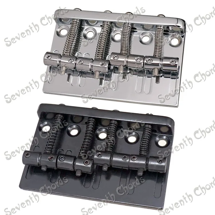 

Top Load 4 String Saddle Bass Guitar Bridge / Chrome Black for choose
