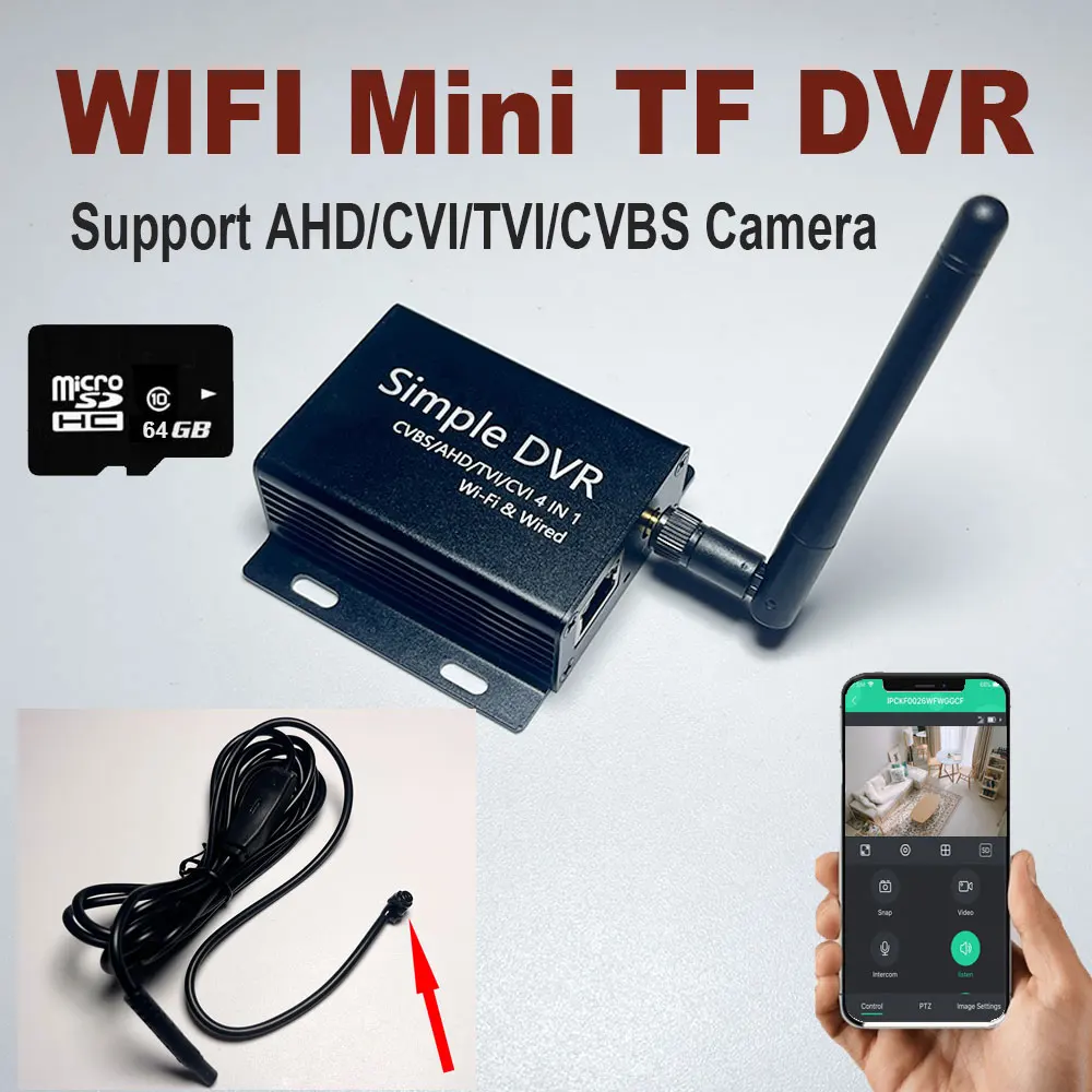 미니 와이파이 DVR HD 미니 카메라, 원격 보기, 동작 감지, 루프 저장, DIY 무선 홈 네이비디어 스타일 미니 카메라 키트