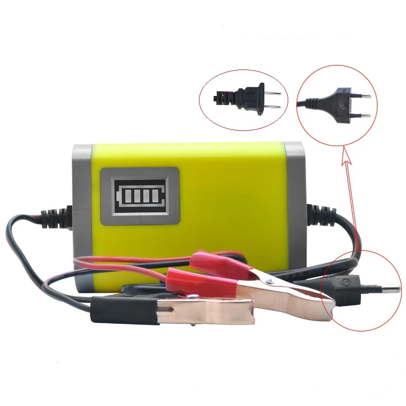 12V 2A Car Auto Battery Charger LED Display 220V 110V EU US Smart Automotive Truck Motorcycle