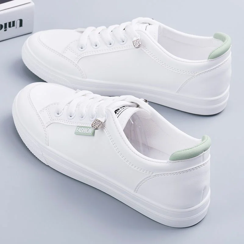 Women Sneakers Women's Vulcanize Shoes Spring  Autumn Breathable Flats Solid Color Mesh Shoes Young Woman Casual White Shoes 2