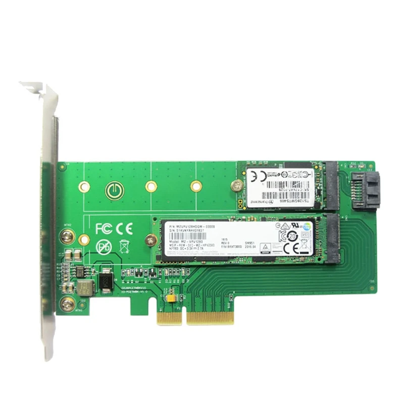 

PCIE4.0 до 2 портов M.2 (ключ B/M) NVME/SATA протокол адаптера карты для 22110 2280 2260 2242 2230 Ssd двойное напряжение питания