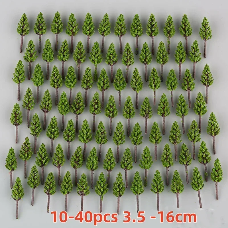 Model Trees 3D Landscape Artificial Miniature Tree Scenery Decoration Model Willow Trees Layout Train Railway 40-10pcs 3.5-15cm model tree ornament miniature ornament miniature tree ornament