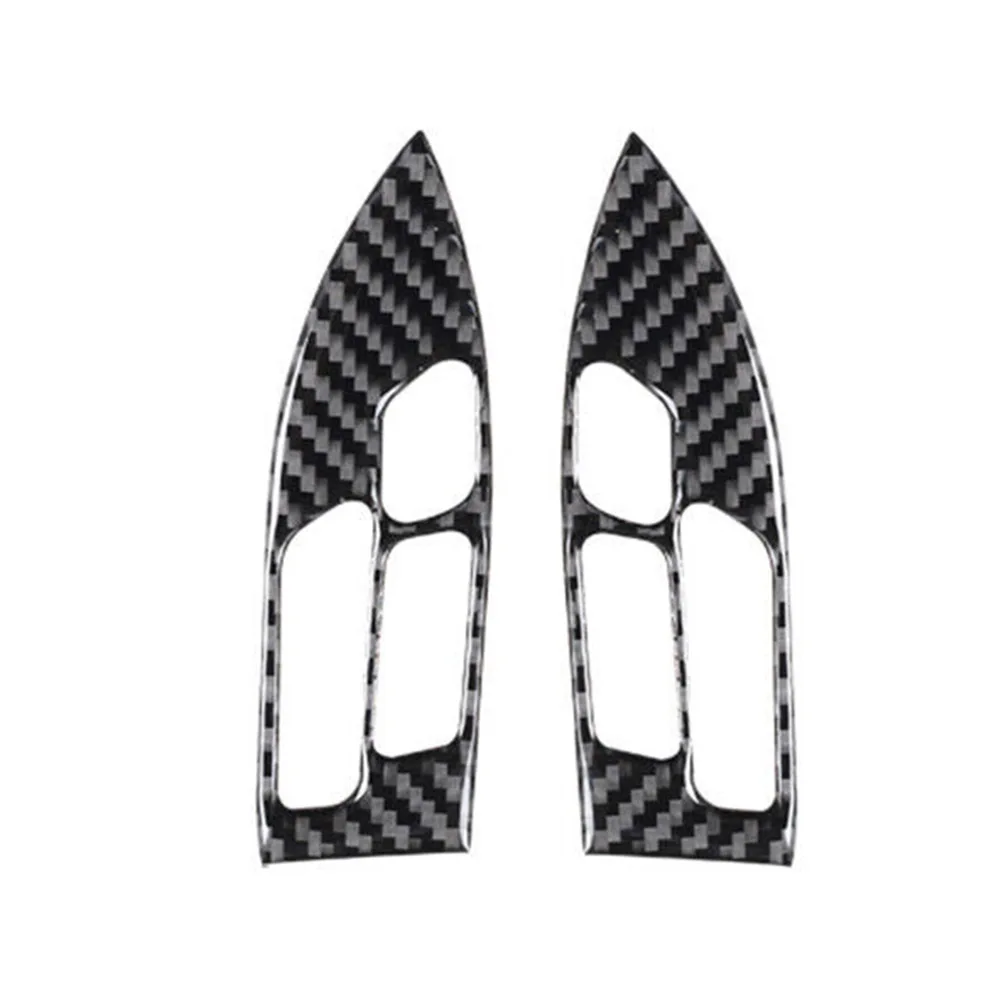 

Button Cover Trim Steering Wheel 2pcs Black Carbon Fiber Button Cover Car Accessories Interior Performance/Custom Steering Wheel