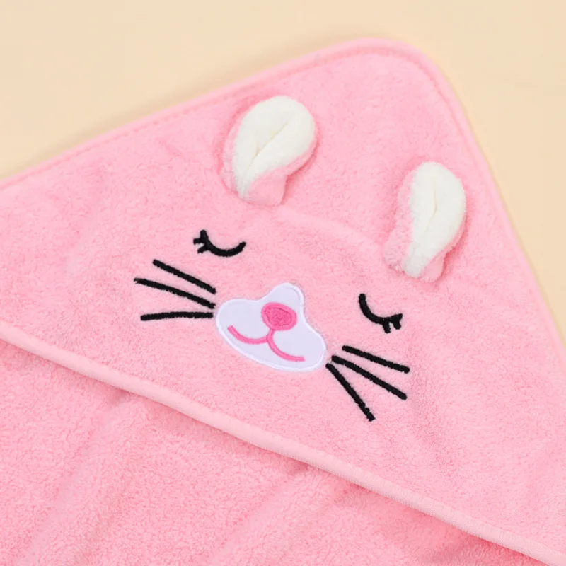 Cartoon Baby Bath Towels Soft Newborn Hooded Towel Blanket Cute Toddler Bathrobe Warm Sleeping Swaddle Wrap for Boys Girls 5