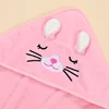 Cartoon Baby Bath Towels Soft Newborn Hooded Towel Blanket Cute Toddler Bathrobe Warm Sleeping Swaddle Wrap for Boys Girls 5