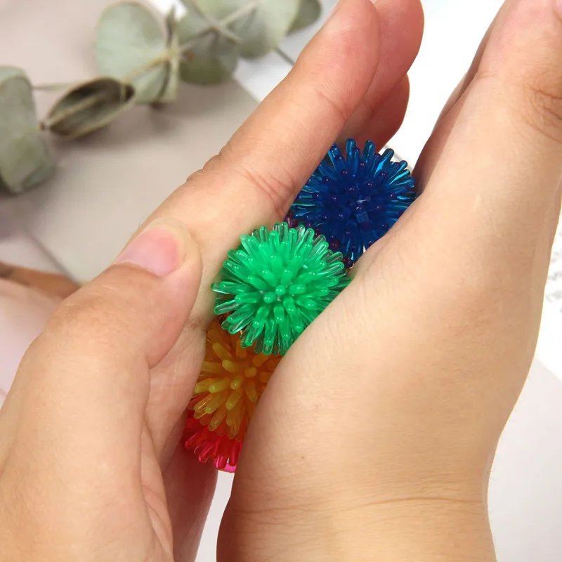 6pcs Spiky Ball Fidget Toy Small Size For Kids Children Autism Sensory ADHD Anxiety Relief Juguete Antiestres Exercise Grip Ball sensory fidget toy anti stress toy fidget toy finger sensory toy