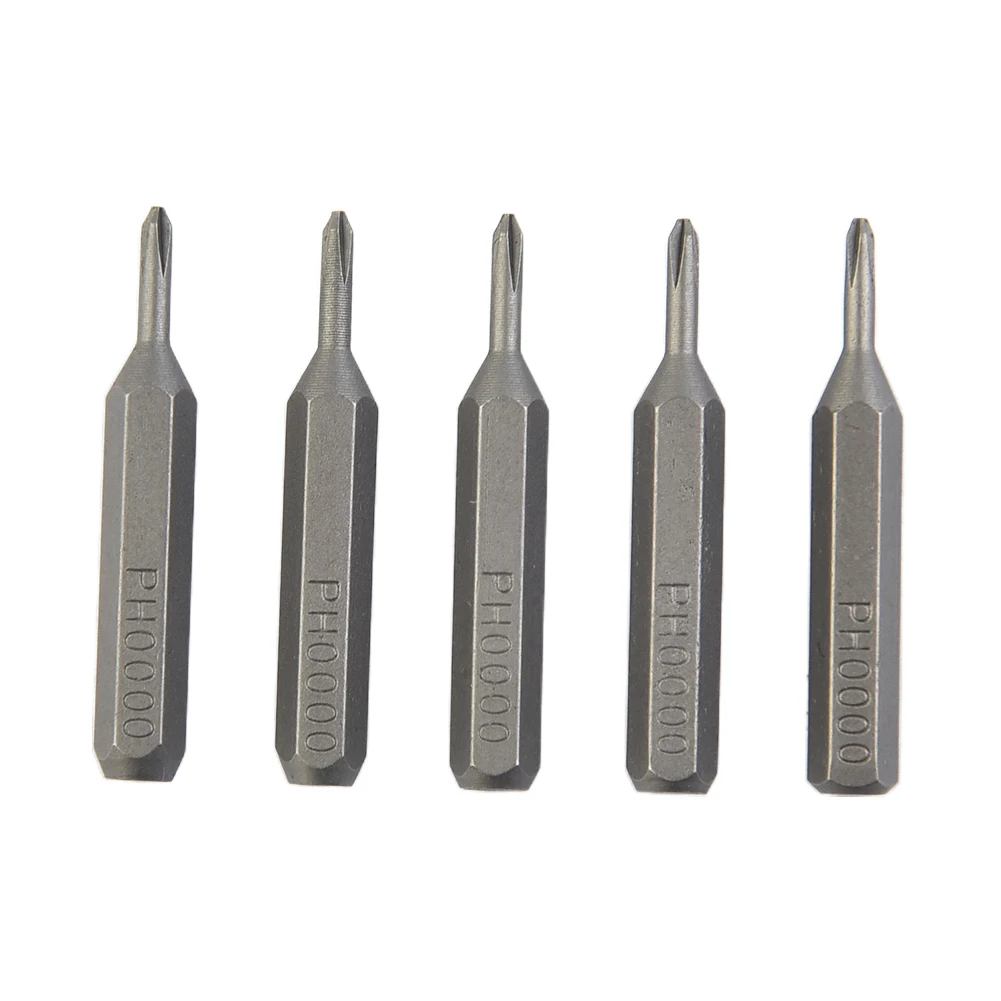 

5pcs H4×28mm Cross Screwdriver Power Bits Hex Shank DIY Nutdrivers Electric Screwdriver Drill Bits PH0000 PH000 Hand Tools