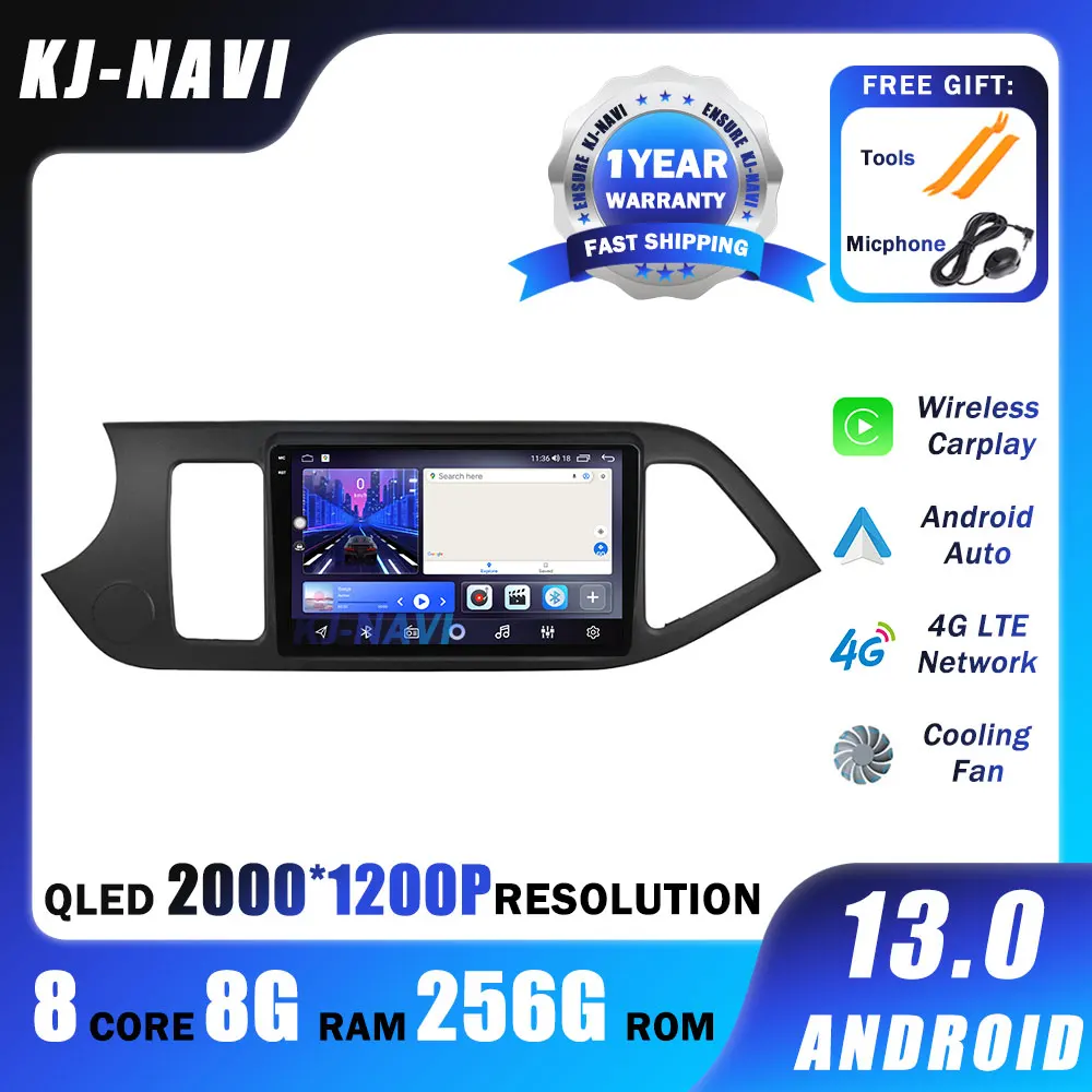 

Android 13 Carplay Car Radio Multimidia Video Player For KIA PICANTO Morning 2011 - 2016 Navigation GPS IPS Head Unit