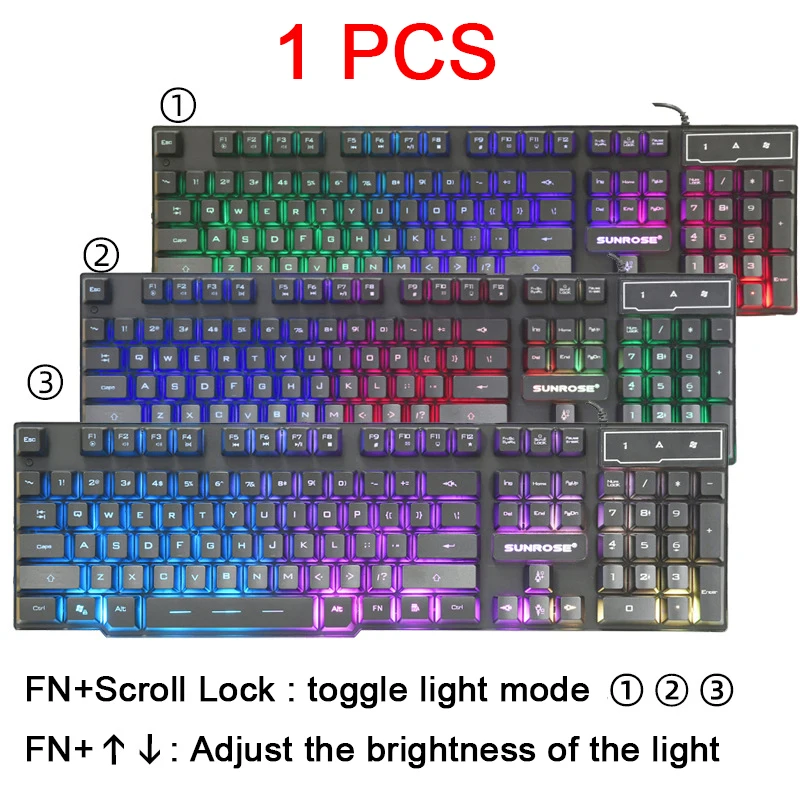 keyboard for multiple computers Russian Keyboard Wired Gaming Keyboard USB 104 Keys RGB Backlit LED Switchable Waterproof PC Gamer Keyboard For Computer Laptop best keyboard for home office Keyboards