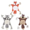 Pet Toys Plush Soundmaking Dog Supplies Durable and Bite Resistant Fox ,raccoonand Squirrel Pet Squeak Toys