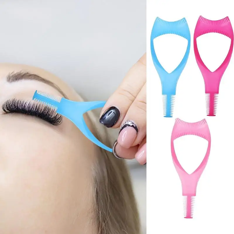 

Eyelash Applicator Tool 3 In 1 Eyelashes Tools Mascara Shield Guide Guard Lash Curler Eyelash Curling Comb Makeup Tools Lashes