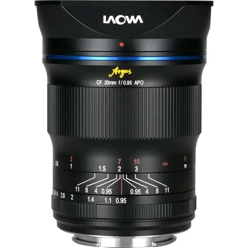 비너스 옵틱스 라오와 아거스 33mm f/0.95 APO CF 렌즈 ( E 마운트용) ? 캐논 EF-M, 후지필름 X, 니콘 Z, 캐논 RF용