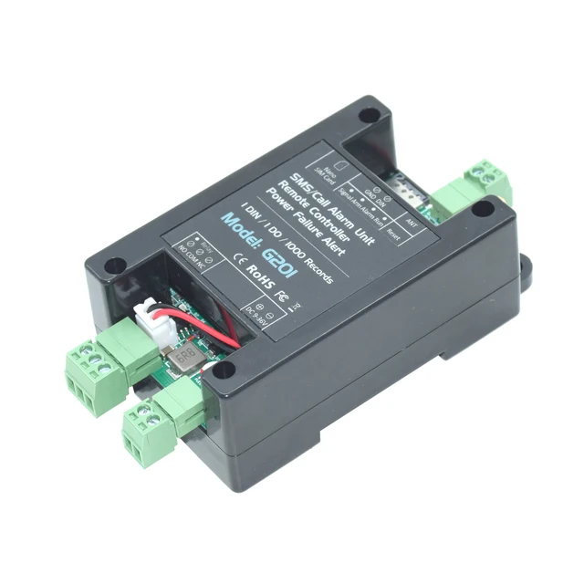 4G LTE Smart Gate Opener SMS Call Remote Control Relay Switch G201 Power Failure Alert For Sliding Swing Garage Door 4
