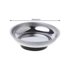 Round Magnetic Parts Tray Bowl Dish Stainless Steel Garage Holder Tool 6