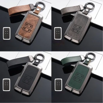 Leather Car Key Cover for Renault Austral Kadjar Clio Megane Captur Arrana Kolaos Zoe Scenic Dacia Sandero Duster Logan Jogger 1