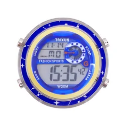 Universal Waterproof Stainless Steel Luminous Motorcycle Handlebar Clock Accessory (Blue B)