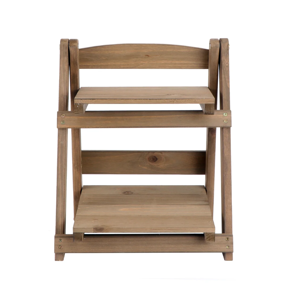 

Folding Solid Wood Flower Stand Bookshelf Storage Wooden Pot Rack Plant Multi-layer