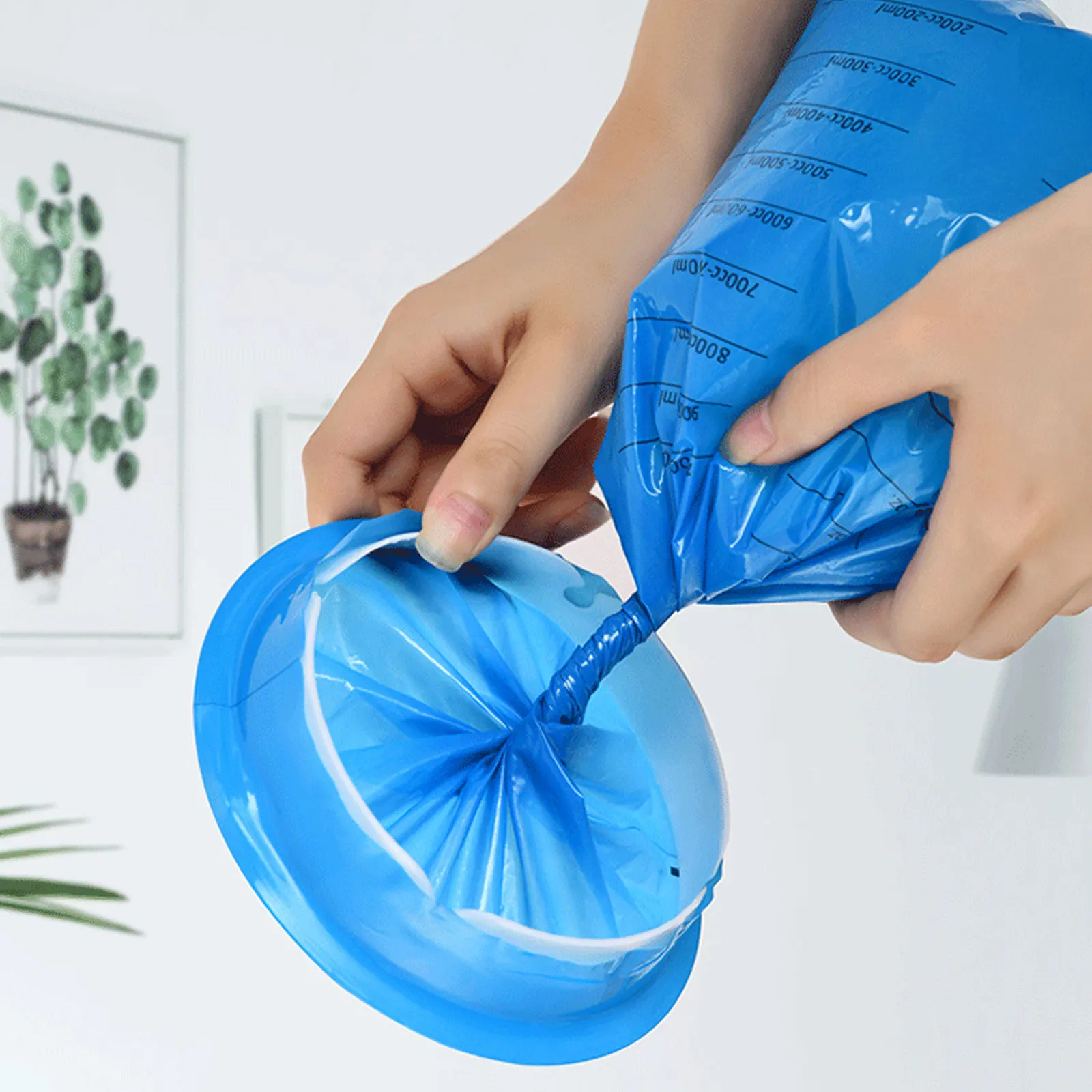 5Pcs 1000ML Portable Disposable Travel Car Airplane Motion Sickness Nausea Vomit Cleaning Bag Clean Eco-Friendly Plastic Bag