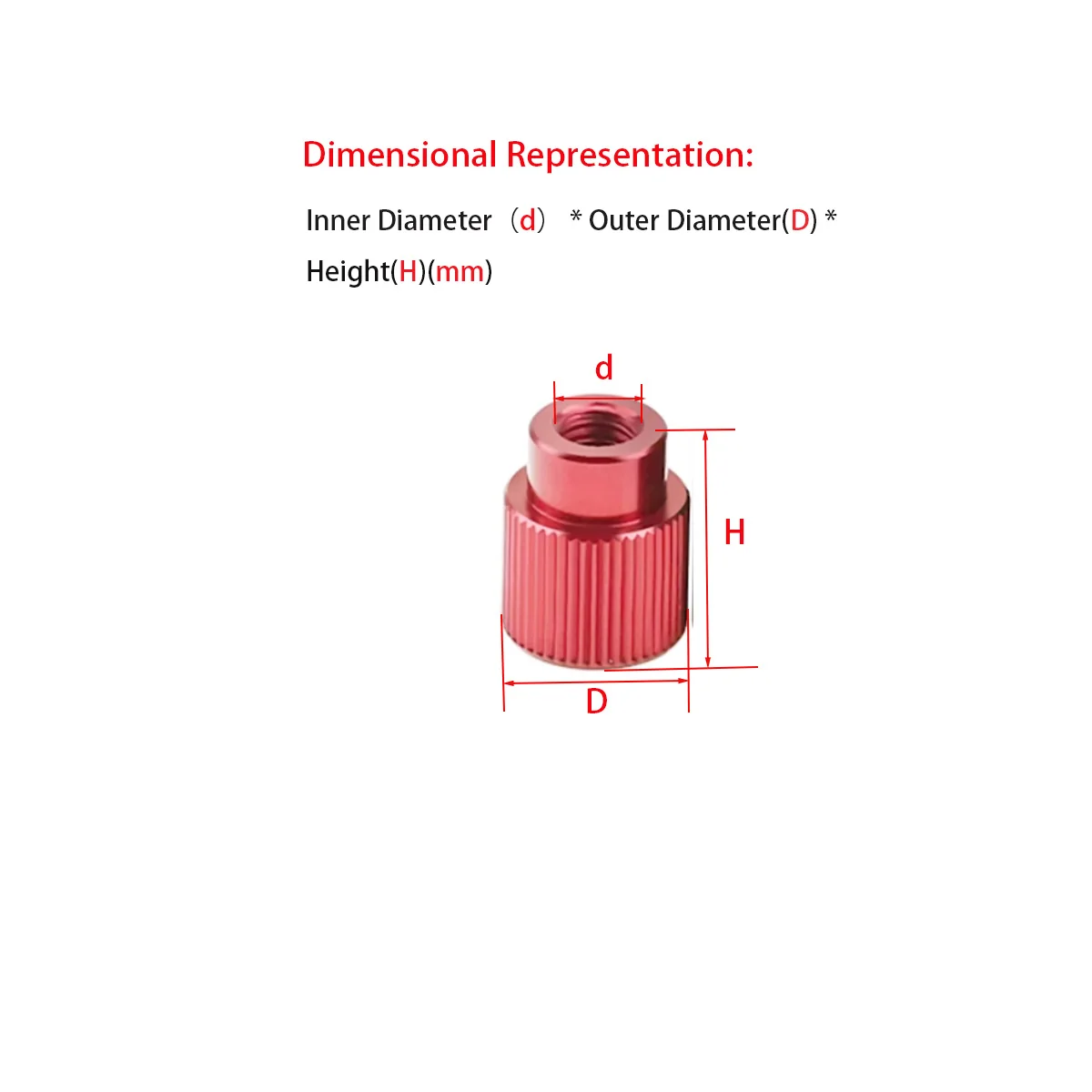 Aluminum Alloy Straight Thread Hand Twisted Nut/Internal Tooth Aluminum Handle Nut M3-M10