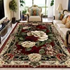 European Retro Floral Large Carpet for Living Room Luxury Decoration Rug 200x300 cm Non-slip Bedroom Cloakroom Washable Soft Mat 4