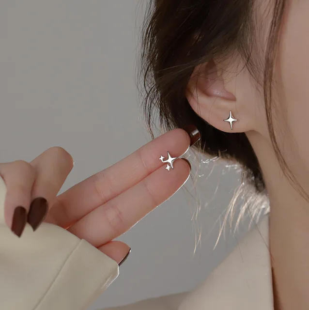 Boucles d'oreilles dorées en acier inoxydable pour femmes, Double couche, fleur à cinq pétales, Vintage, rayures, fleur, bijoux cadeaux