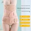 Postpartum Tummy Control Belt Set of Three for Natural And C- section Delivery Body Shaping Underwear Pelvis Repair Abdomen Bind