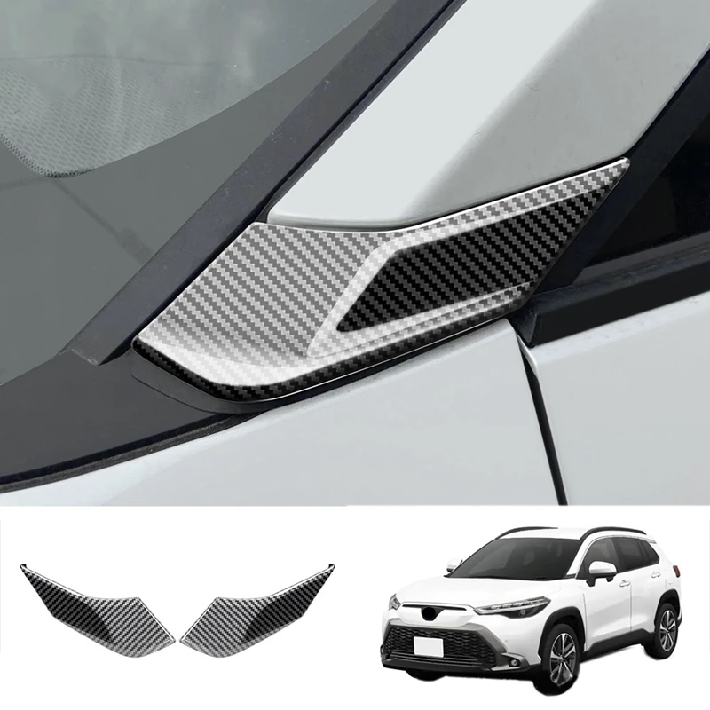 Car Window Trim Cover A Column Sticker Trim Modification Accessories For Toyota Corolla Cross 2021 2022