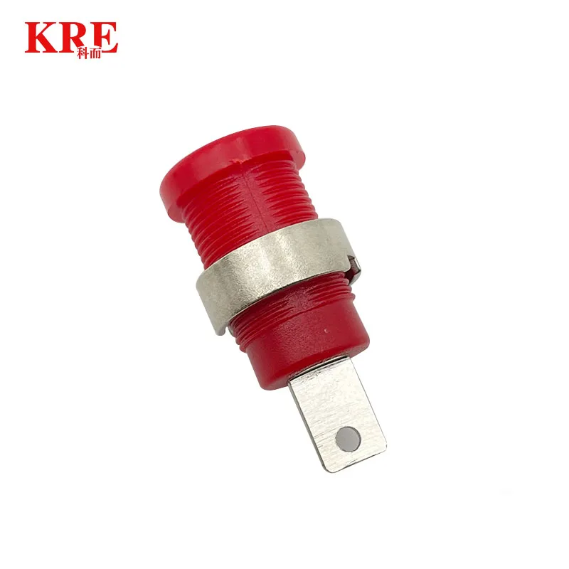 Description Picture 3 of item40PCS Insulated Safety 32A 4mm Banana Socket Terminal 5 Colors Female Jack Panel Mount Socket Binding Post Wire Connector