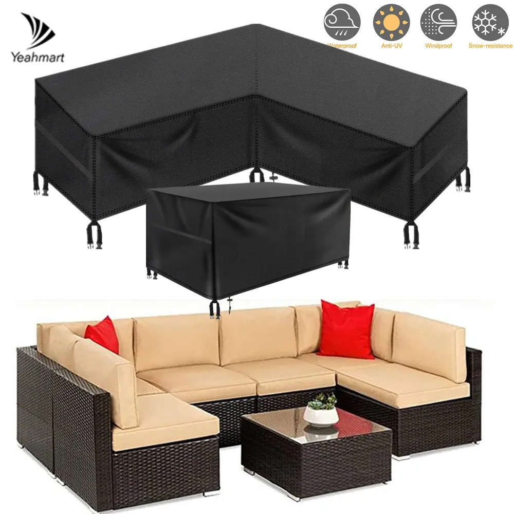 Outdoor Furniture Covers Waterproof Rain Snow Dust Windproof Antiuv